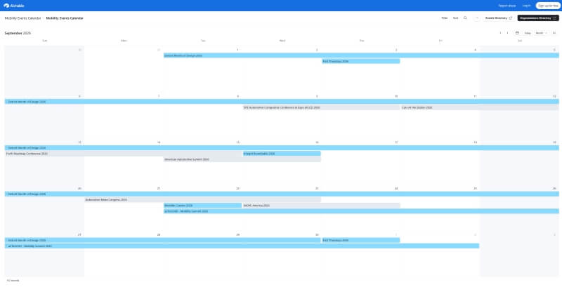 Events Calendar